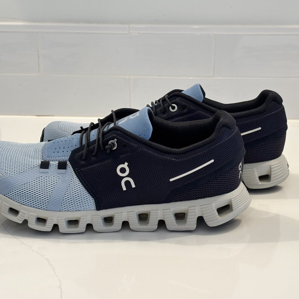 On Cloud 5 Midnight/Chambray Mens Size 9 - Picture 2 of 9